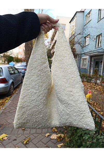 Tisse KIŞLIK ÖRME YUMOŞ TEDDY PELUŞ OMUZ ÇANTASI