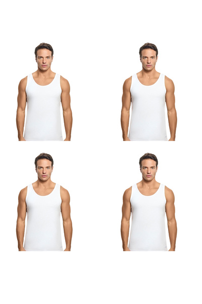 Muks Ανδρικό εσώρουχο MUK'S ΠΑΚΕΤΟ 4 ΤΕΜΑΧΙΩΝ 100% βαμβάκι Λευκό-Μαύρο-Γκρι