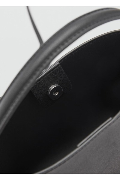 MANGO Woman Toka Detaylı Mini Boy Shopper Çanta