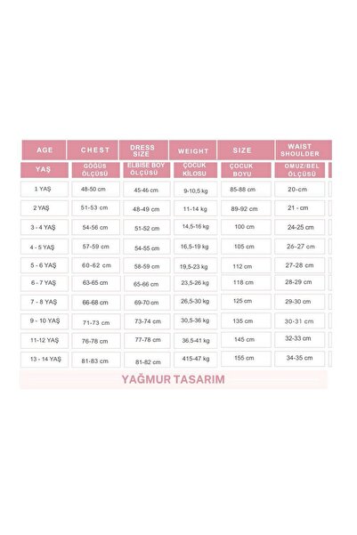 yagmur tasarım ELBİSE - PUDRA ELBİSE - KIZ ÇOCUK PUDRA ELBİSE - ( 6 - 13 YAŞ ARASI)