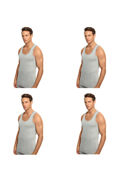 Muks Ανδρικό εσώρουχο MUK'S ΠΑΚΕΤΟ 4 ΤΕΜΑΧΙΩΝ 100% βαμβάκι Λευκό-Μαύρο-Γκρι