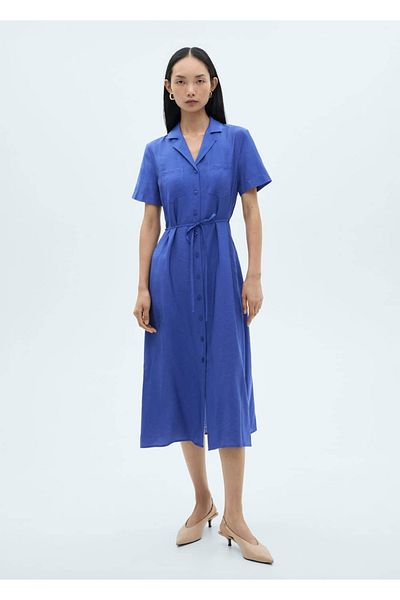 MANGO Woman Pocketed Shirt Dress