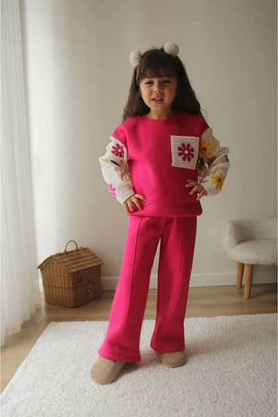 Comix Life Knitted Detailed Girl's Set