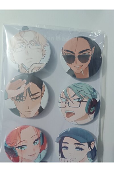 mertfigur Alien Stage Anime Buton Rozet Seti (44mm)