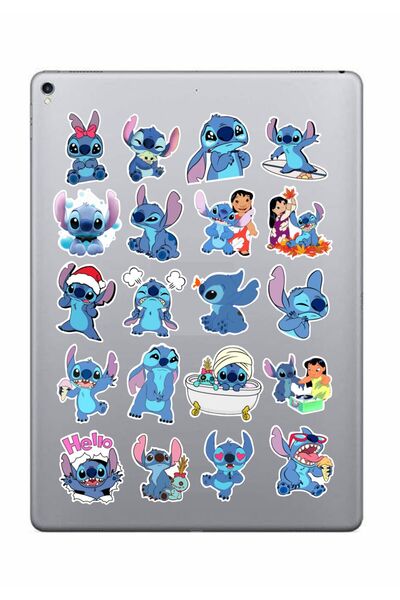 HEDİYENE BAK مجموعة ملصقات دفتر الملاحظات للكمبيوتر المحمول من سلسلة Stitch 2...