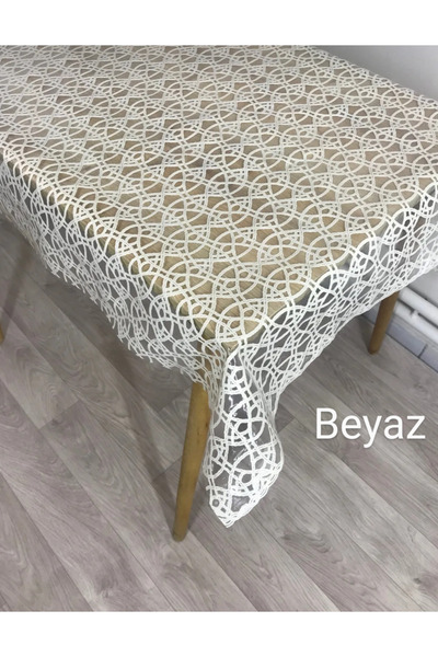 Blue Home LUX Dantel Görünümlü Silinebilir  Kaymaz Sıvı Geçirmez  Deliksiz  P...