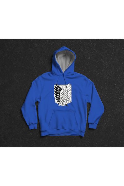 Merkür Store Attack on Titan Printed - Unisex Oversize Hooded Hoodie Sweatshirt