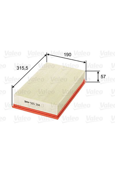 VALEO Air Filter Mercedes E-Class M112 W210 S210 Gnzrz