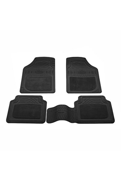 TEAMCAR Renault Clio Symbol Paspas Siyah Yarı Halı Tam Kauçuk