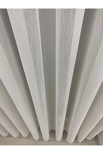 İNCİLİFE Ribella Ekru Renkli 1/2,5 Normal Orta Pileli Modern Tül Perde