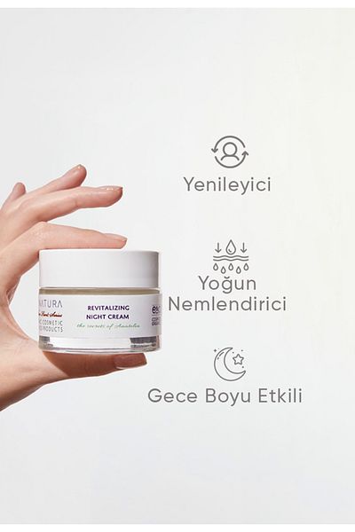 Iva Natura 50ml Night Cream - Anti-Aging, Repairing, Immortal Flower Essence