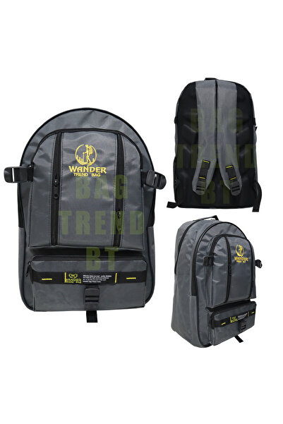 Bag Trend BT حقيبة ظهر متسلق الجبال، متسلق الجبال، حقيبة الظهر، (رمادي)