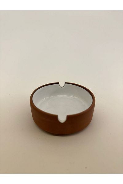 DEKOBAHÇE Glazed Pottery Ash Tray 8.5 cm