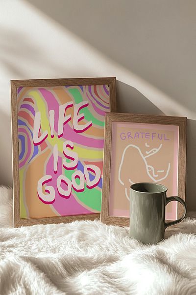 Taranist Poster Life Is Good Manifest Grateful Gratitude