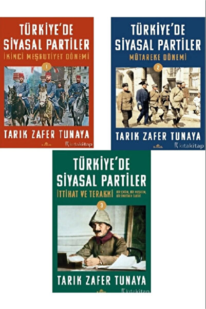 Kronik Kitap Türkiye'de Siyasal Partiler Cilt 1  2  3  Tarık Zafer Tunaya 3 K...