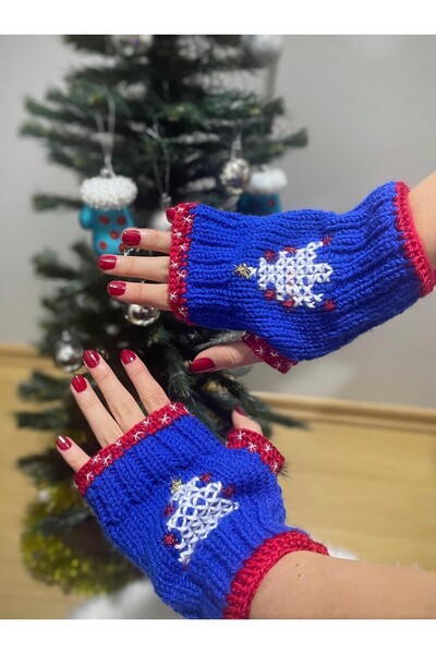 Nessa Giyim Özel Tasarım El Örgüsü Yılbaşı Eldiveni
