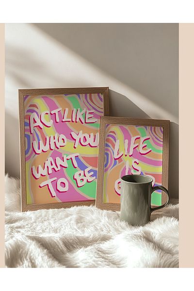 Taranist Плакат Цветен манифест за утвърждаване Pinterest Art