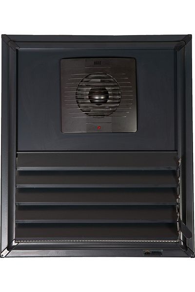 kadıoğlu menfez sineklik 40X40 Anthracite Aluminum Surface Bonding Grille with Aspirator (Ventilation - Fan)