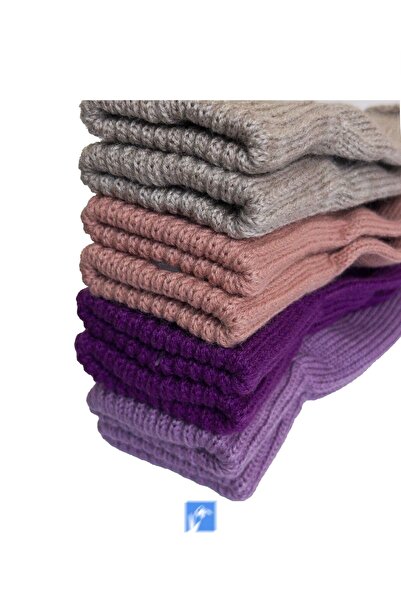 Kardelen Butik Denizli New Autumn and Winter, Solid Color Windproof Acrylic Cut Finger Gloves for Adult