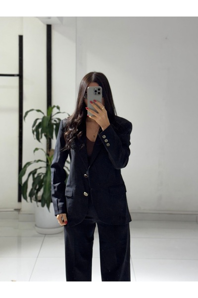 BATYİ COLLECTİON Kadın Palazzo Pantalonlu Ceket Takım