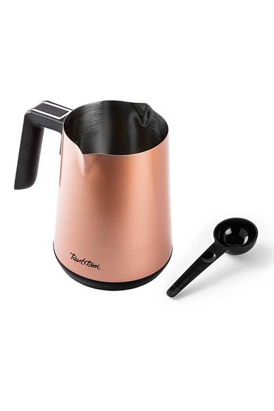 Tantitoni Turkish Coffee Maker with Rose Gold Bowl