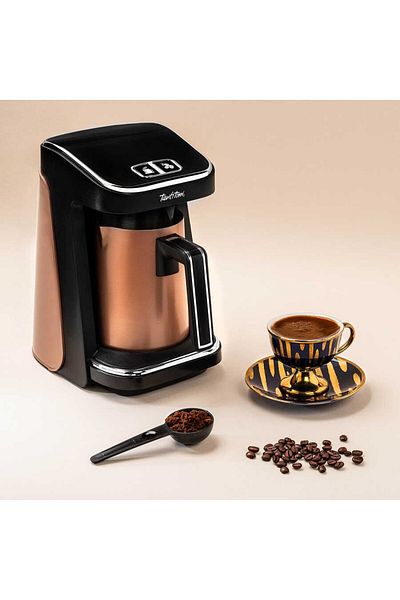 Tantitoni Turkish Coffee Maker with Rose Gold Bowl