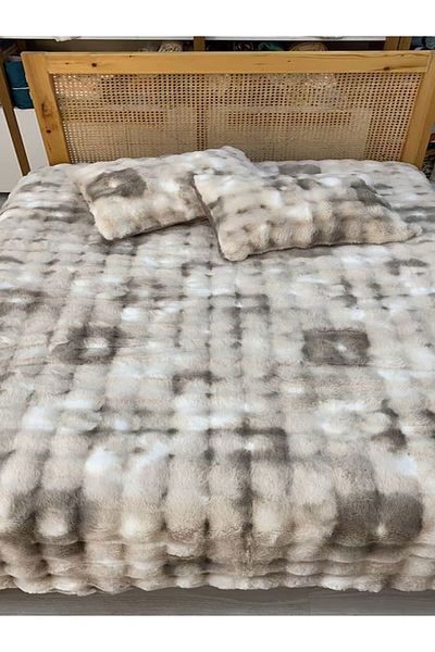 sutra Bubble Tie Dye Rabbit Feather Double Duvet Bedspread Set