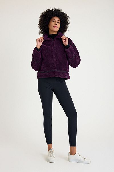 Scorp Shine Casual - Palton mov de pluș pentru femei
