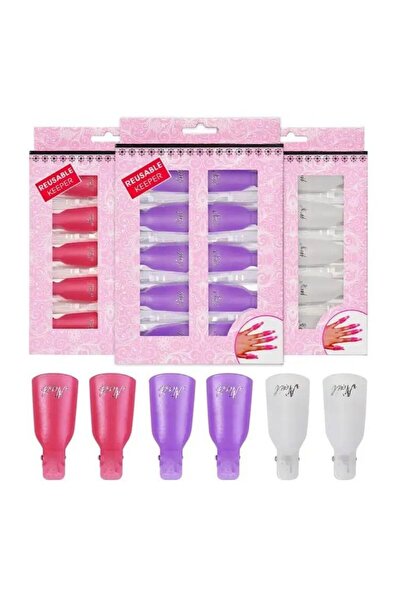 Anil Professional Cosmetics Tırnak Klipsli Kalıcı Oje Çıkarma Mandalı- Klipsl...