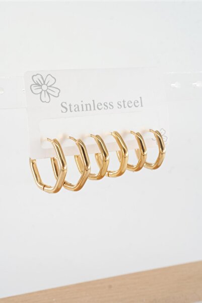 By Zeyna Aksesuar المرأة 316 L الصلب المضادة للحساسية نموذج الخماسي 3 طول 1.8...