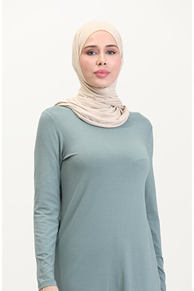 sefamerve Μακρύ τουνίκ Viscose 10345-11 Πράσινο