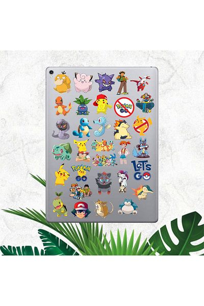 HEDİYENE BAK مجموعة ملصقات Pikachu Series 1 Macbook Notebook Tablet Phone Agenda Laptop Notebook