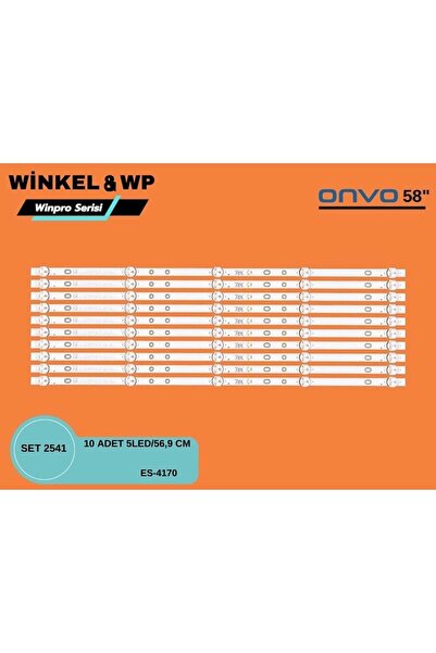 REWEL Onvo Saba Tv LED BAR 58 inç 10 Lu Takım 10 X 56,9 CM 5 Mercek 284711-U17
