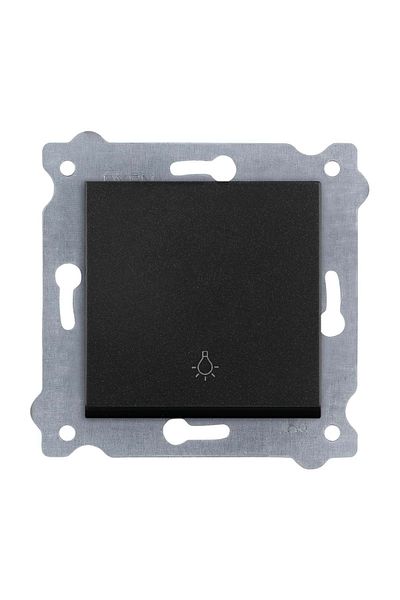 REWEL Exen Karell Black Metallic Light Switch - with Frame Excluded (290- 001402 -205 321074 )