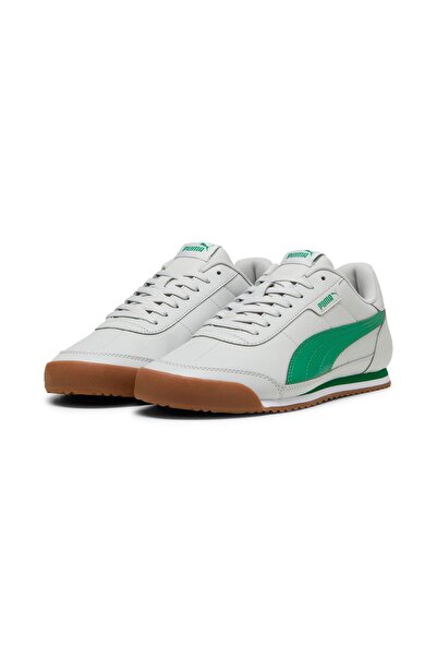 Puma Turino II-Cool Light Grey Archive Green Gum - Pulóver