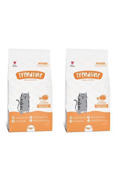 Trendline Kitten Tavuklu Yavru Kedi Maması 1 Kg 2 Adet