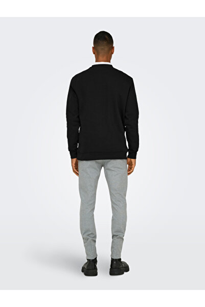 Only & Sons Onscurated Reg Crew Neck Sweatshirt - Noos Black(C-N10) 22030923