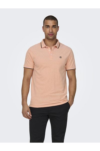Only & Sons Onsfletcher Life Slim Fit Polo Noos 22024827   - Muskmelon