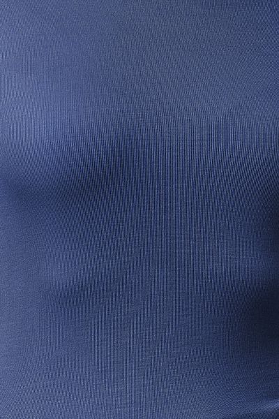 Trendyol Collection Indigo Premium Viscose Crew λαιμόκοψη ελαστική πλεκτή μπλούζα TWOAW24BZ00116
