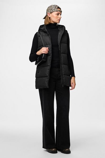 PIECES Weste Damen/Mädchen Schwarz
