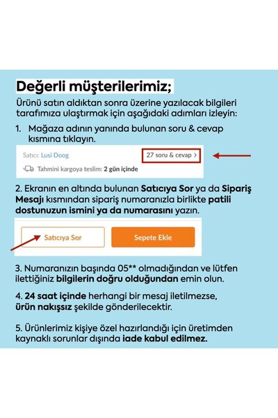Lusi Doog Güvenlik Amaçlı Numaralı İsimli Köpek Göğüs Tasması İsimli Boyun Tasması (2'li Köpek Tasma Seti)
