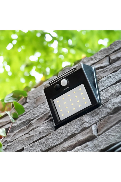 MAXLED Mx-9000 - 15w 6500k Soğuk Beyaz | Sensörlü Solar Led Aplik - Ip65