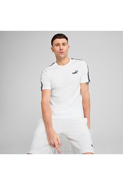 Puma تي شيرت PUMA White ESS TAPE