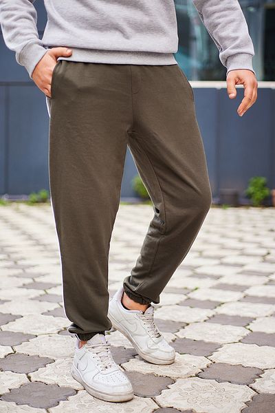 Trendyol Collection Khakifarbene Jogginghose aus 100 % Baumwolle mit normaler/normaler Passform TMNAW25EA00025