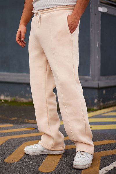 Trendyol Collection Gerade geschnittene Jogginghose mit Nähten DETAIL - Stein TMNAW25EA00005