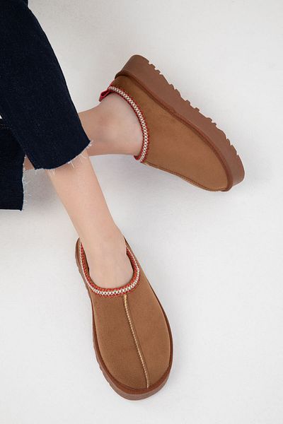 SOHO Dámské semišové boty Tan Suede - Tan 19762 Model Bootie