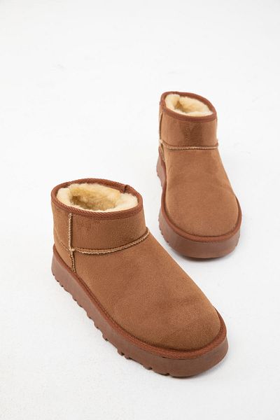 SOHO Tan Suede Dámské boty - 19761 Model Tan Bootie