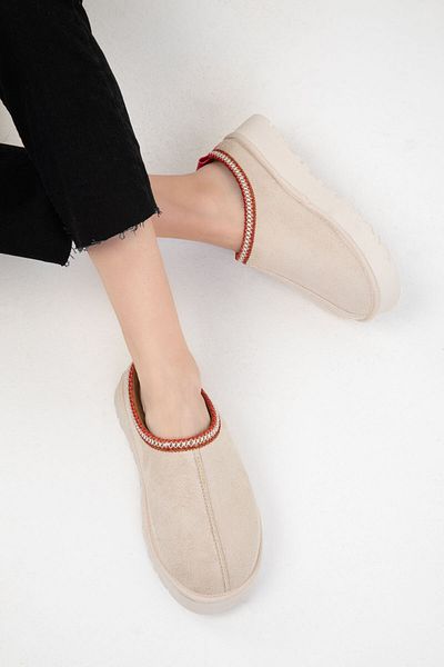 SOHO Béžové semišové dámské boty - 19762 Model Bootie