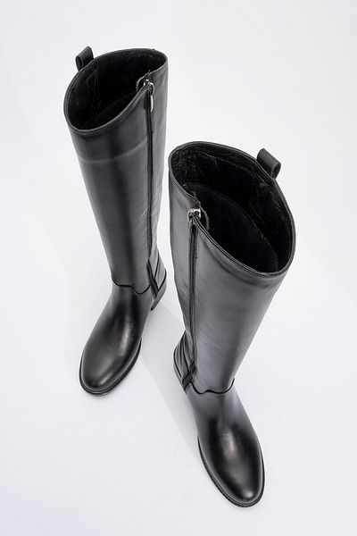 LuviShoes Dámské boty z pravé kůže Acro Black Skin