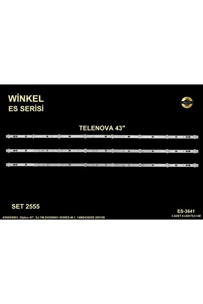 REWEL Telenova Tv LED BAR 43 inç 3 Lü Takım 3 X 79,5 CM 8 Mercek 284568 - S3